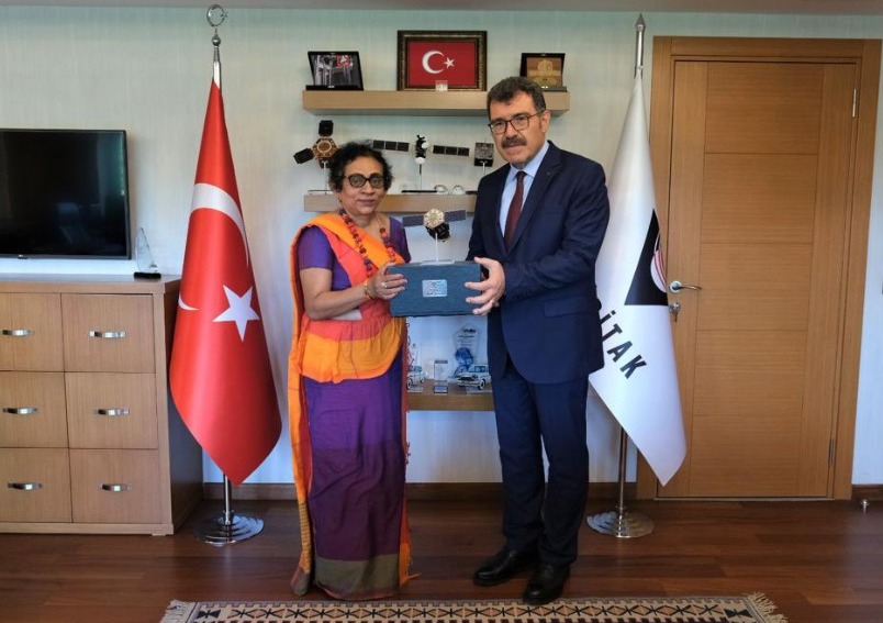 Ambassador of Sri Lanka paid a courtesy call on Prof. Dr. Hasan Mandal, President of TÜBİTAK