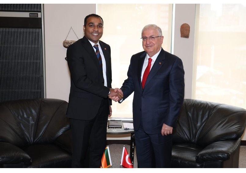 Sri Lanka State Minister of Defence, Hon. Premitha Bandara Tennakoon, had a meeting with the Türkiye Minister of Defence, Hon. Yaşar Güler