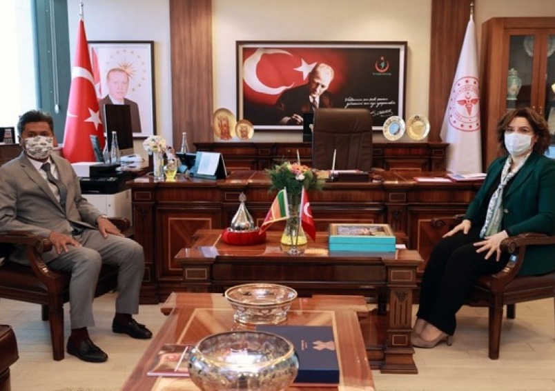 Ambassador calls on Prof.Dr. Emine Alp Meşe, Deputy Health Minister of Republic of Turkey