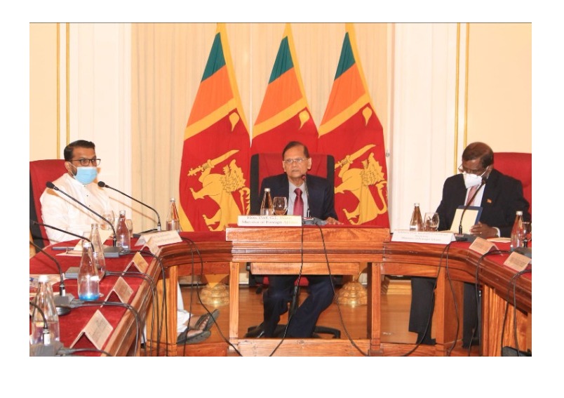 Minister of Foreign Affairs Prof. Peiris briefs Colombo based Diplomatic corps on the prevailing situation in Sri Lanka