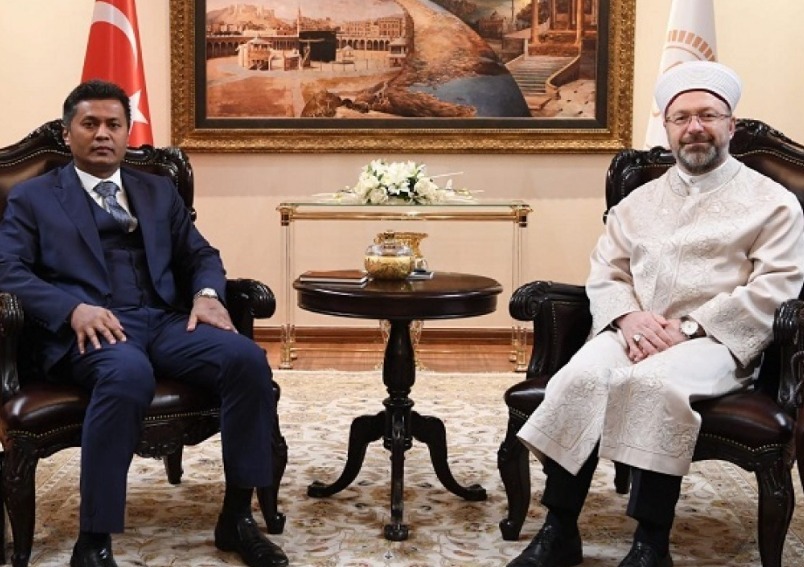 Ambassador called on President of Religious Affairs of Turkey, Prof. Ali Erbas
