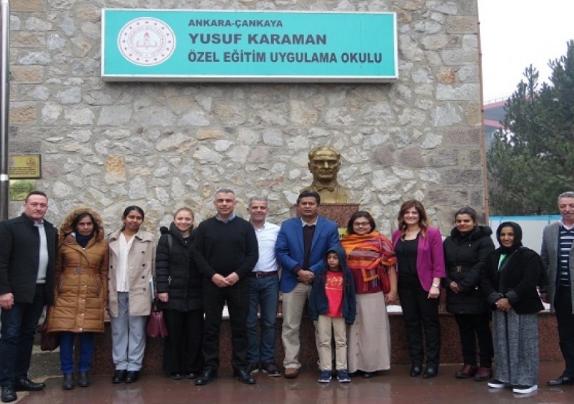 Embassy staff visits special education center in Çankaya