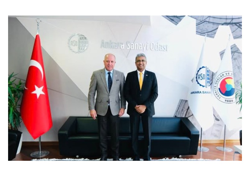 Ambassador Niluka Kadurugamuwa met with President of the Ankara Chamber of Industry (ASO) Seyit Ardıç