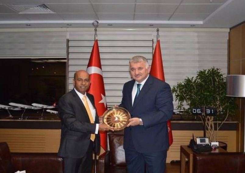 Ambassador meets the Deputy Chairman and CEO of the Turkish Airlines