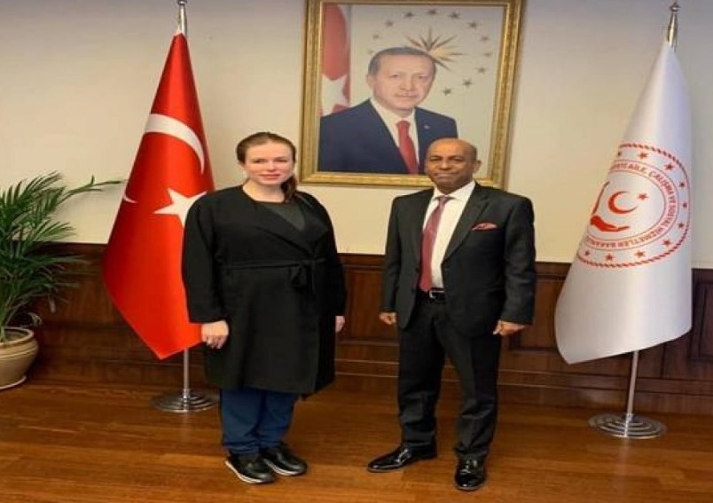 Ambassador met H.E. Ayşe Kardas Ergezen, Deputy Minister of Family Labor and Social Services