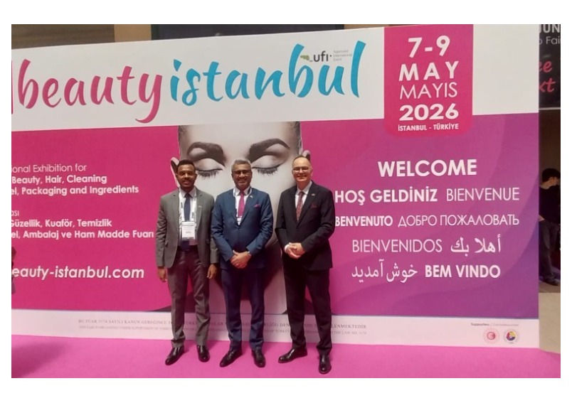 The Ambassador with his official delegation, participated in the 7th International BEAUTYISTANBUL Exhibition 2026