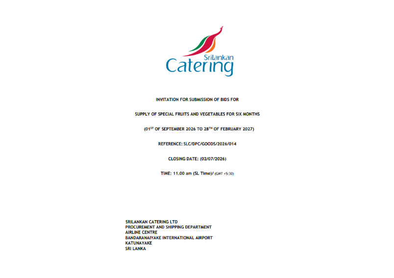 Invitation for Submission of Bids