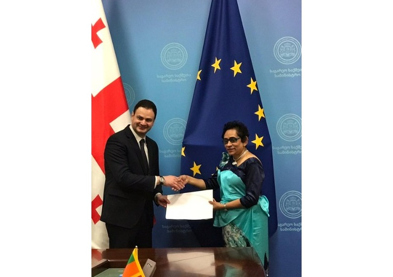 Ambassador-designate of Sri Lanka to Georgia had an interesting discussion with the Deputy Minister of Foreign Affairs of Georgia, H.E. Teimuraz Janjalia, after presenting copy of her Letters of Credence in Tbilisi