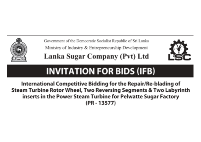 Invitation for Bids (IFB) – Lanka Sugar Company (Pvt) Ltd