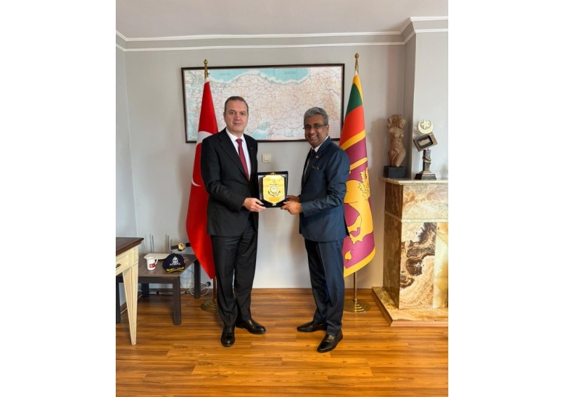 Ambassador of Sri Lanka to Türkiye Meets President of IMEAK Chamber of Shipping