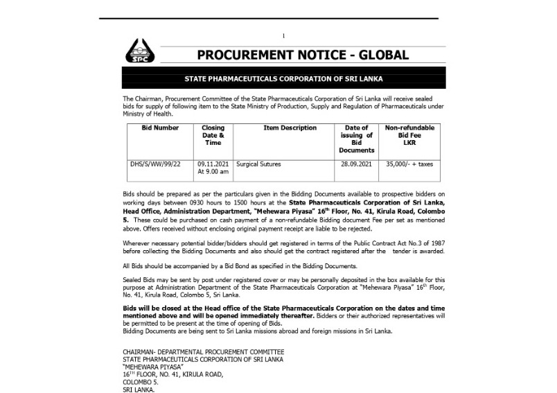 59 - Procurement Notices - SPC