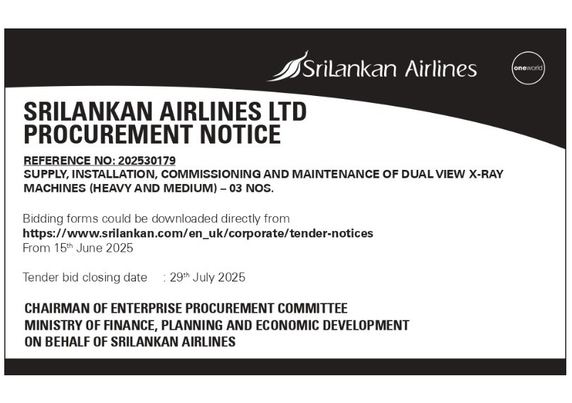 Procurement Notice - SriLankan Airlines Ltd